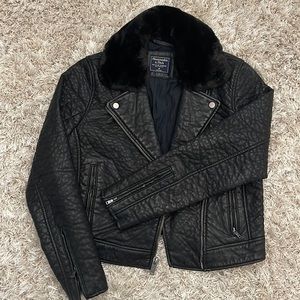 Women’s Abercrombie & Fitch leather jacket